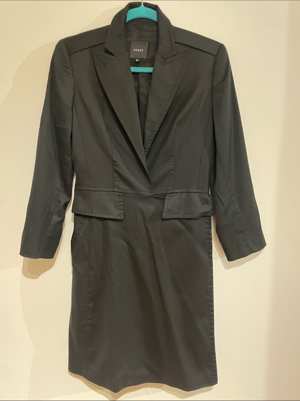 Dubuc Black Tailored Blazer Dress